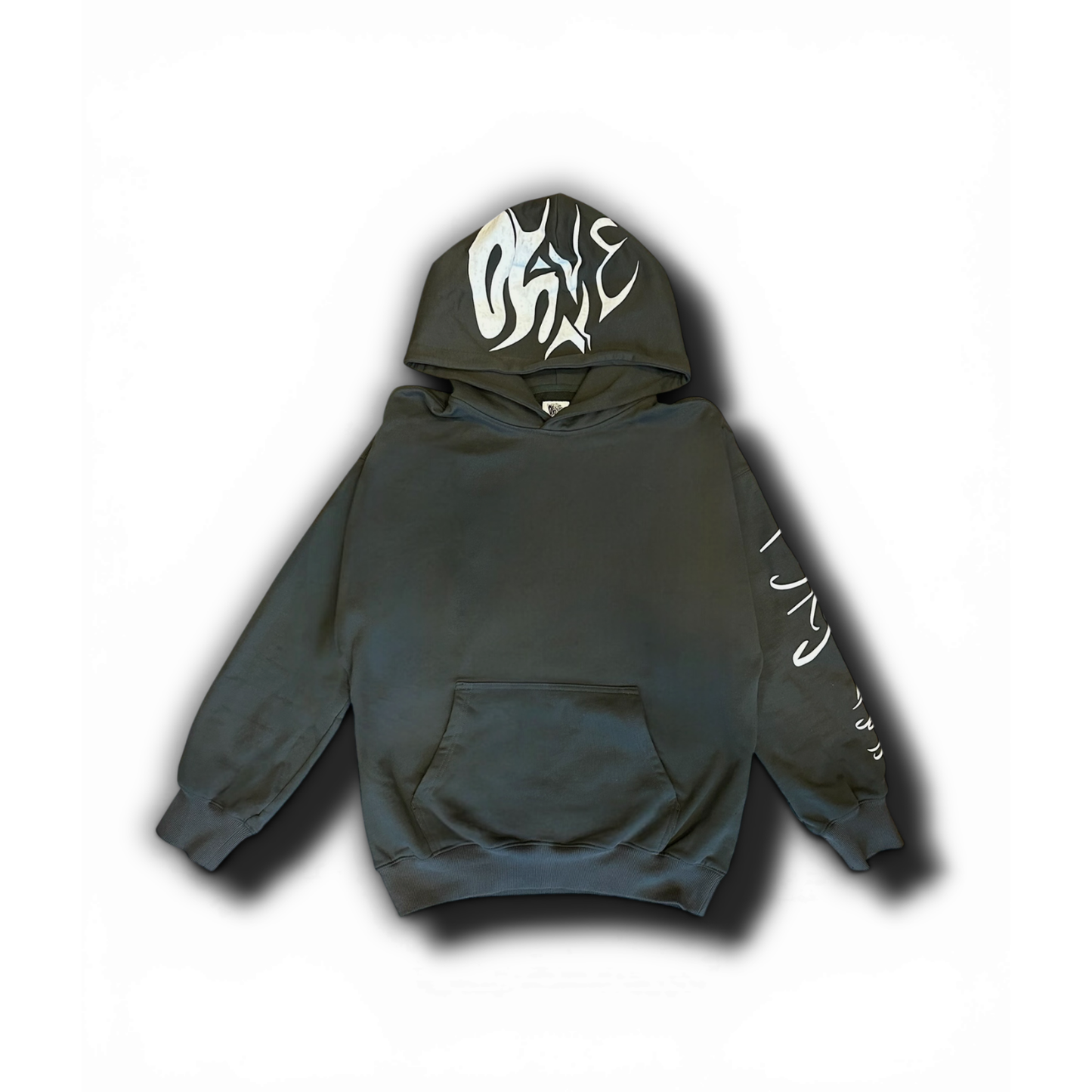 Okanebaby grey fitted hoodie