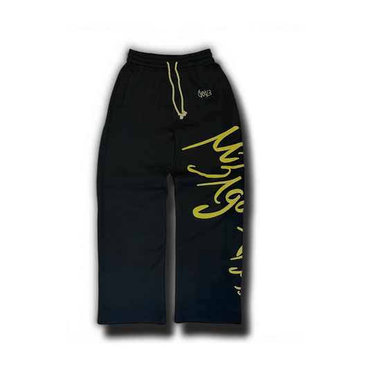 Okanebaby black baggy sweats