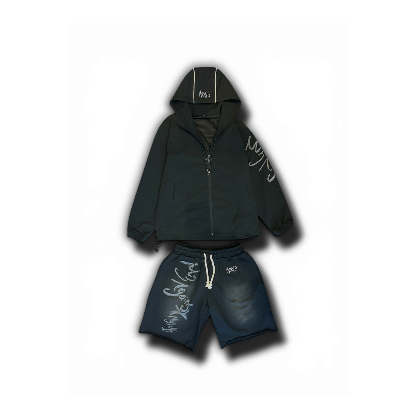 windbreaker/shorts set