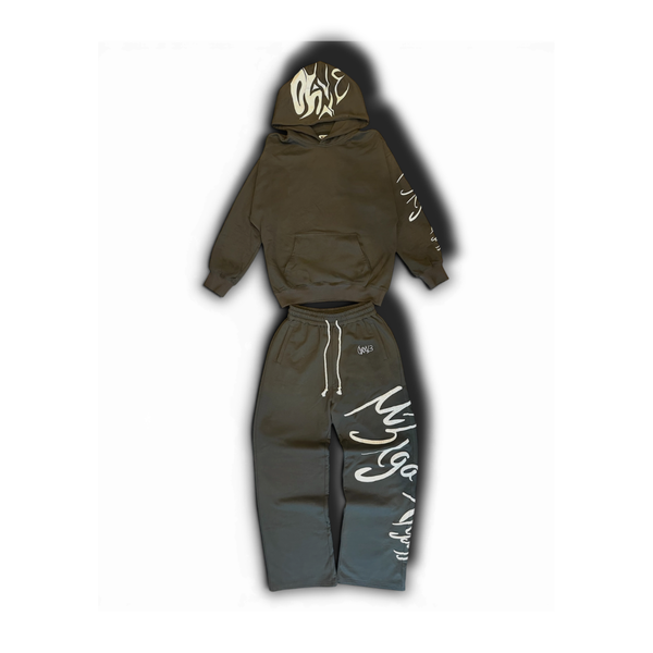 grey/white tracksuit set